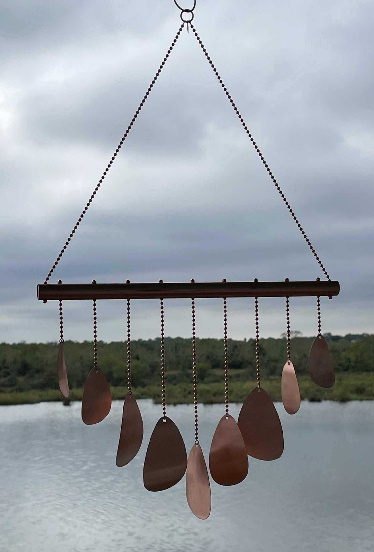 Copper Wind Chimes for Beach Houses