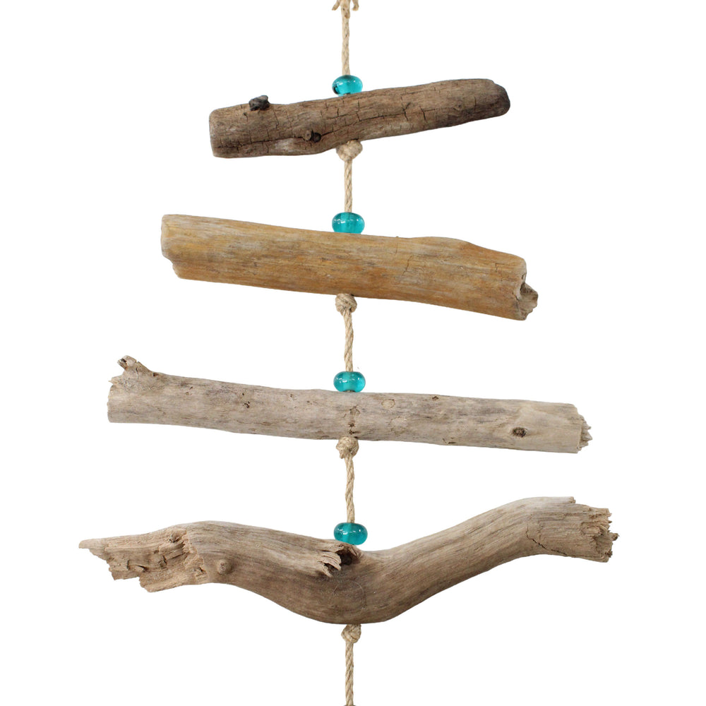 
                      
                        Driftwood and Shell Mobile with Aqua Blue Beads
                      
                    