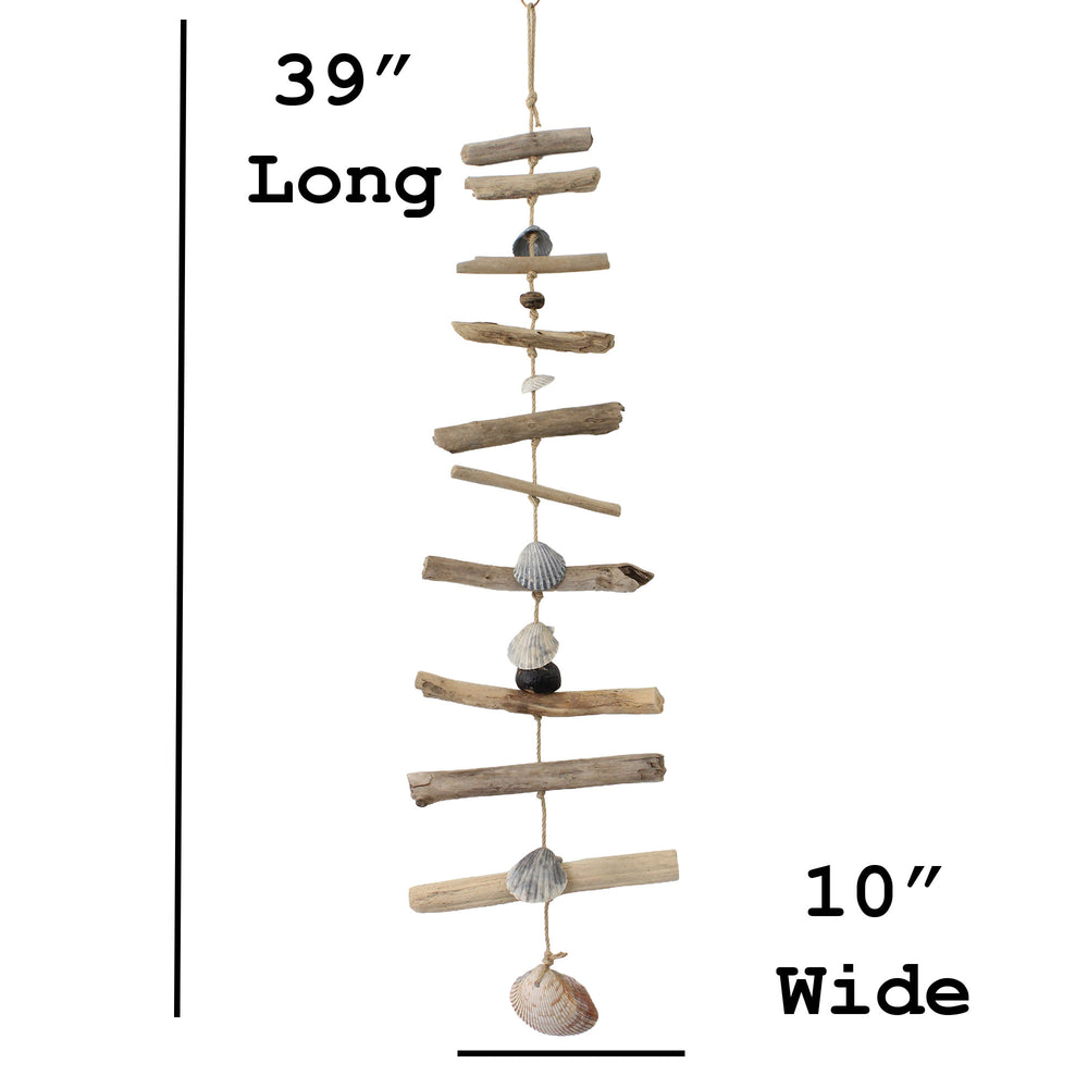 
                      
                        Driftwood Shell and Sea Bean Mobile 39" x 10"
                      
                    