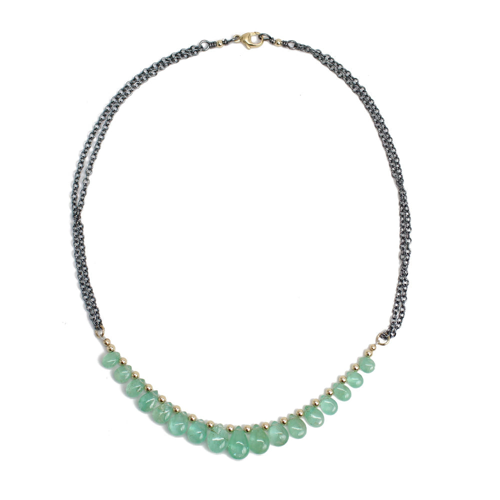 
                      
                        Emerald and Gold Necklace
                      
                    