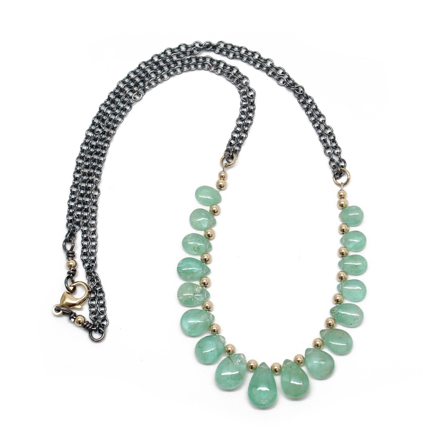 Emerald and Gold Necklace