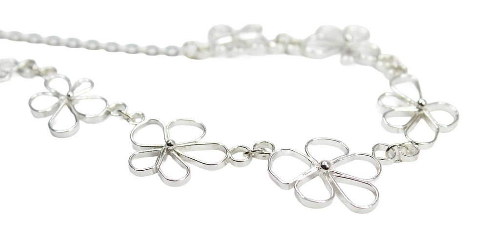 
                      
                        Petals in the Wind Necklace - Delicate Sterling Silver Flower Necklace
                      
                    