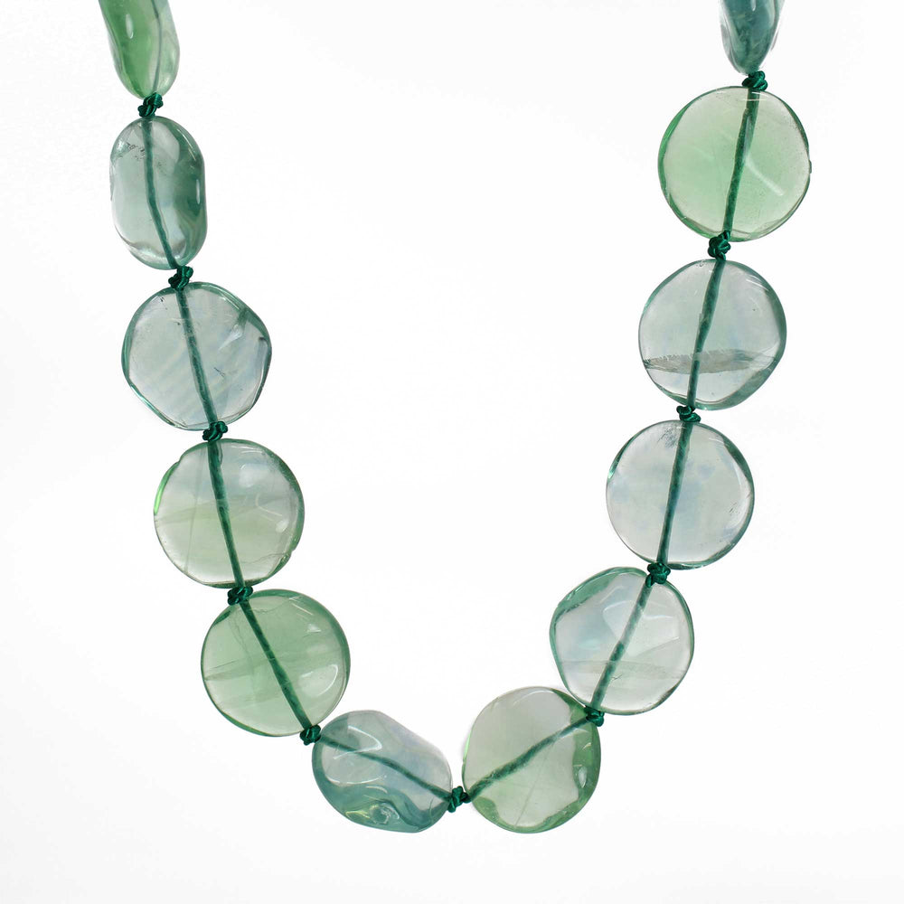 
                      
                        Hand Knotted Fluorite Necklace, 32 Inch
                      
                    