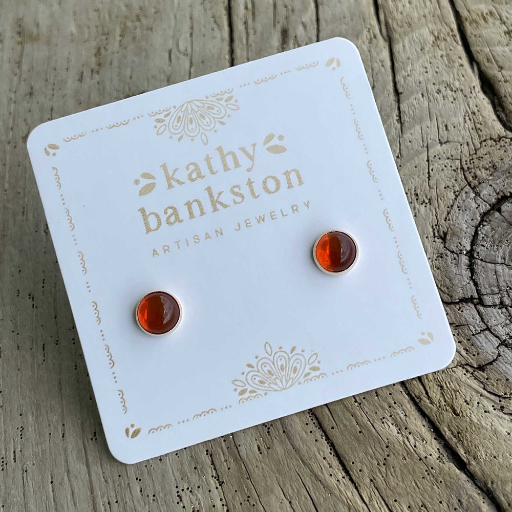 
                      
                        Fire Opal Stud Earrings, 6mm
                      
                    