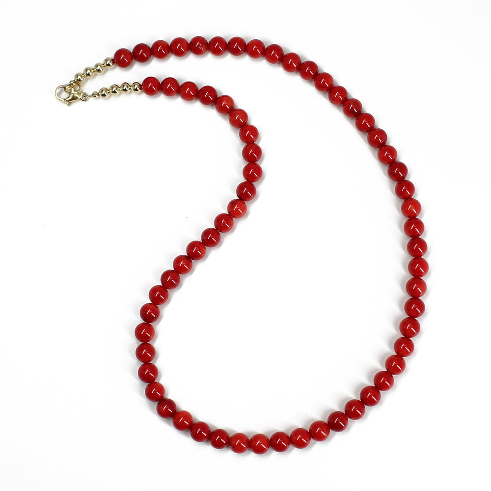 
                      
                        Genuine AAA 6mm Red Bamboo Coral Necklace 18" L
                      
                    