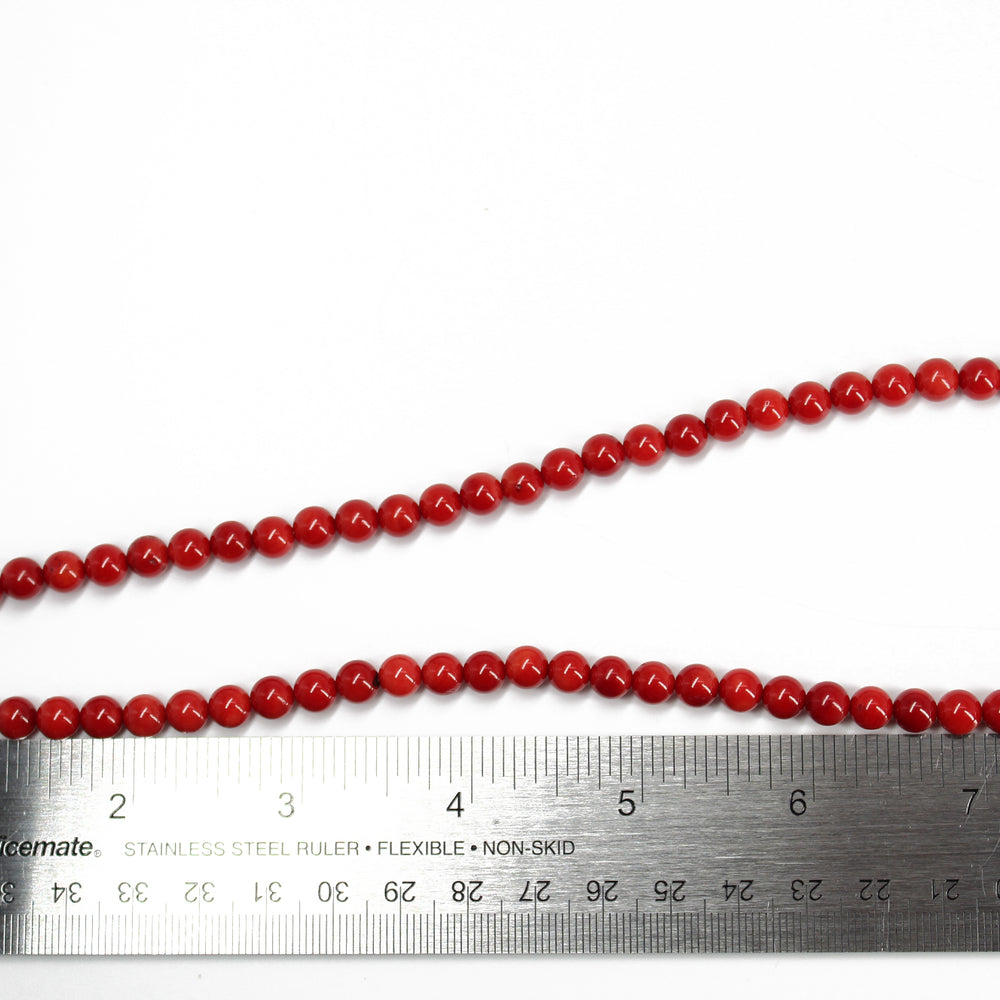 
                      
                        Genuine AAA 6mm Red Bamboo Coral Necklace 18" L
                      
                    