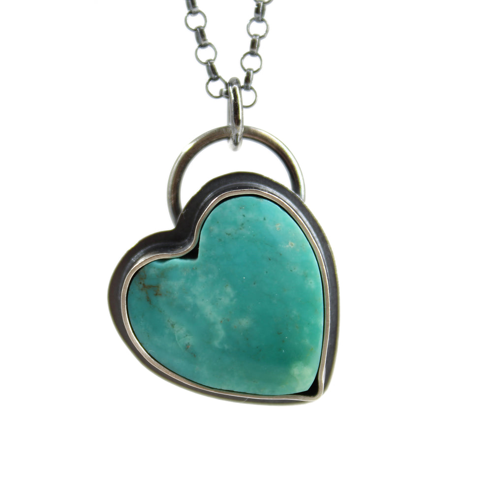 
                      
                        Genuine Turquoise Heart Pendant Necklace
                      
                    