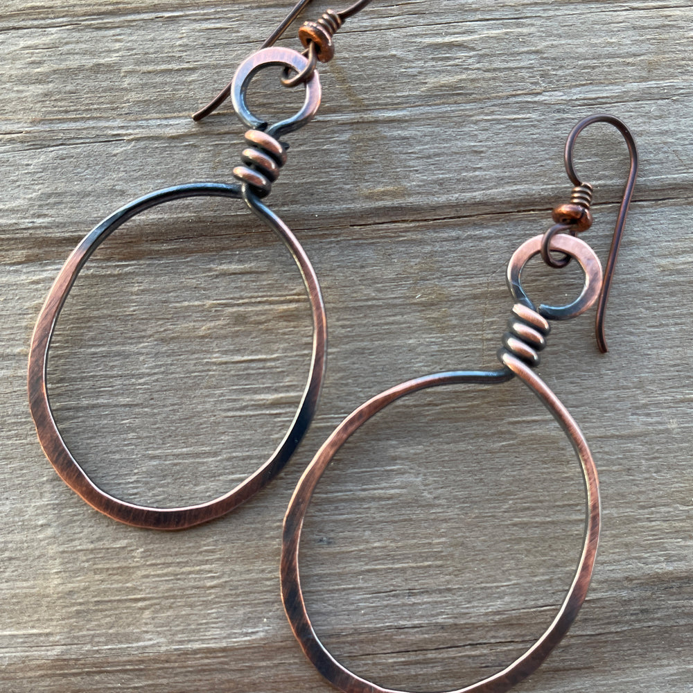 
                      
                        Copper Wire Hoop Earrings
                      
                    