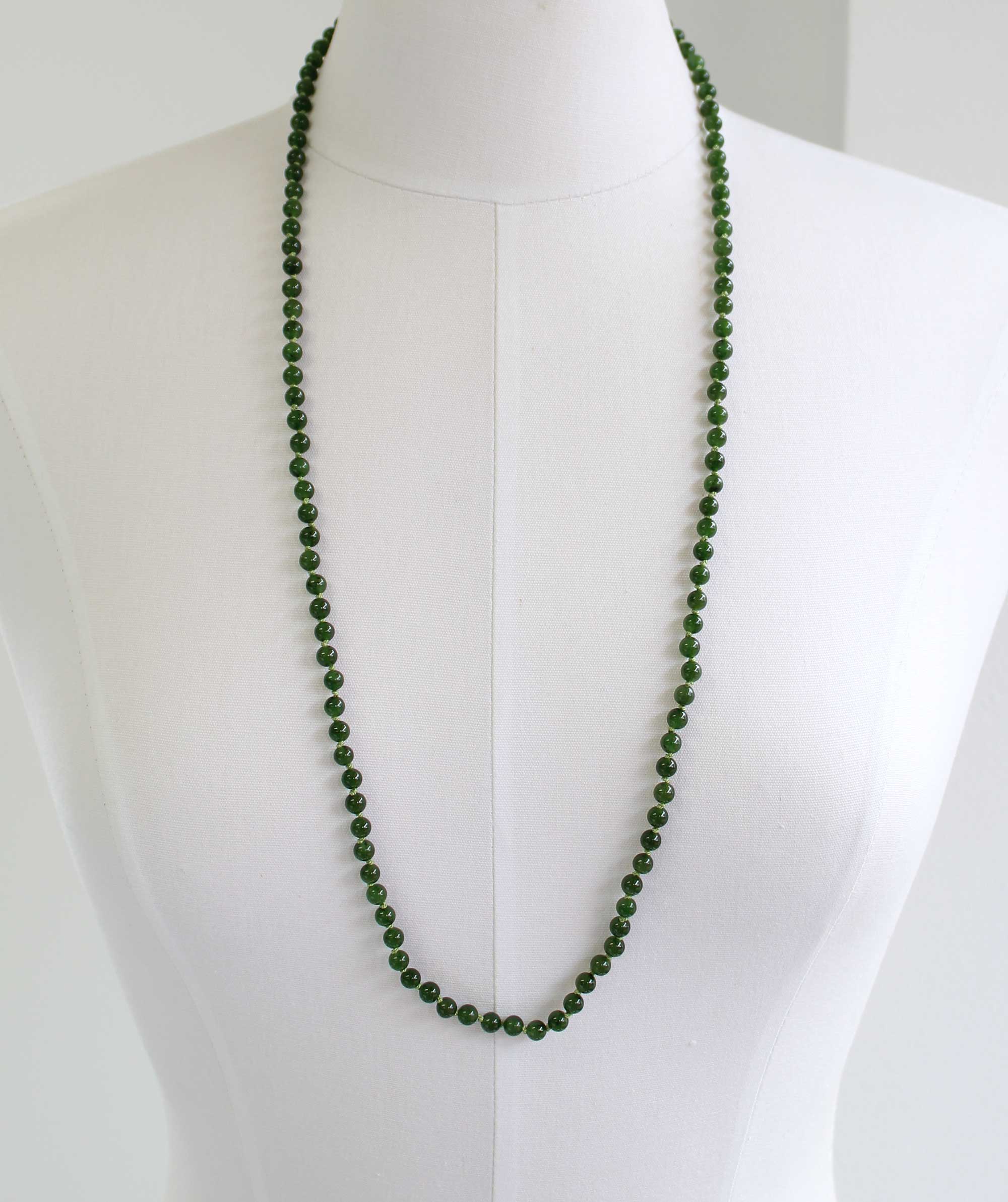 Long Bead Green Jade deals Pendant Charm