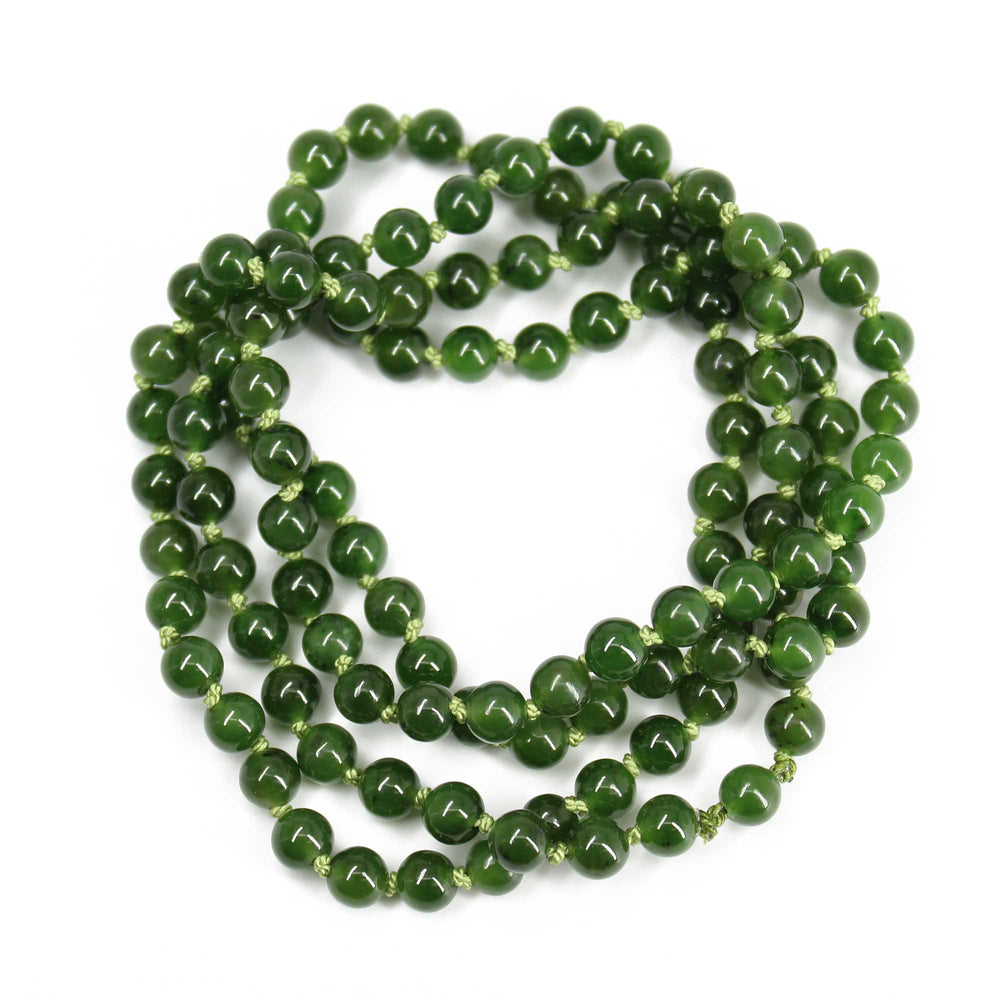 
                      
                        Hand-Knotted Green Jade Necklace 32 Inches Long
                      
                    