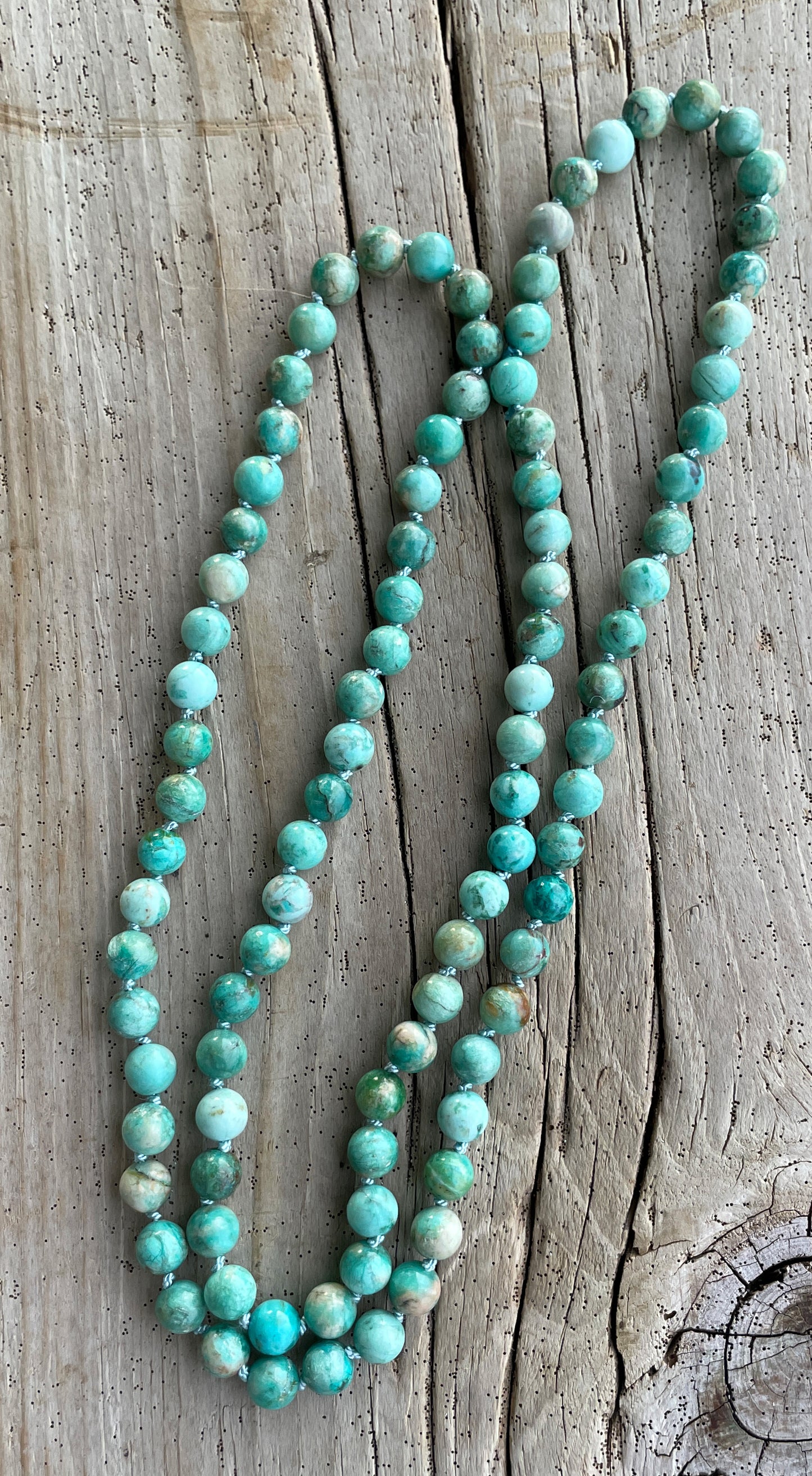 Hand Knotted Peruvian Turquoise Necklace