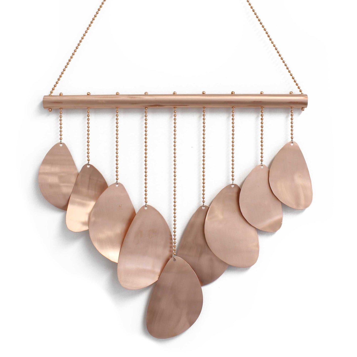 Copper Wind Chime, Handmade Coastal Beach House Decor