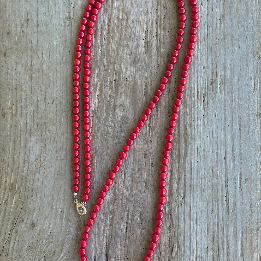 Handmade Red Coral Necklace