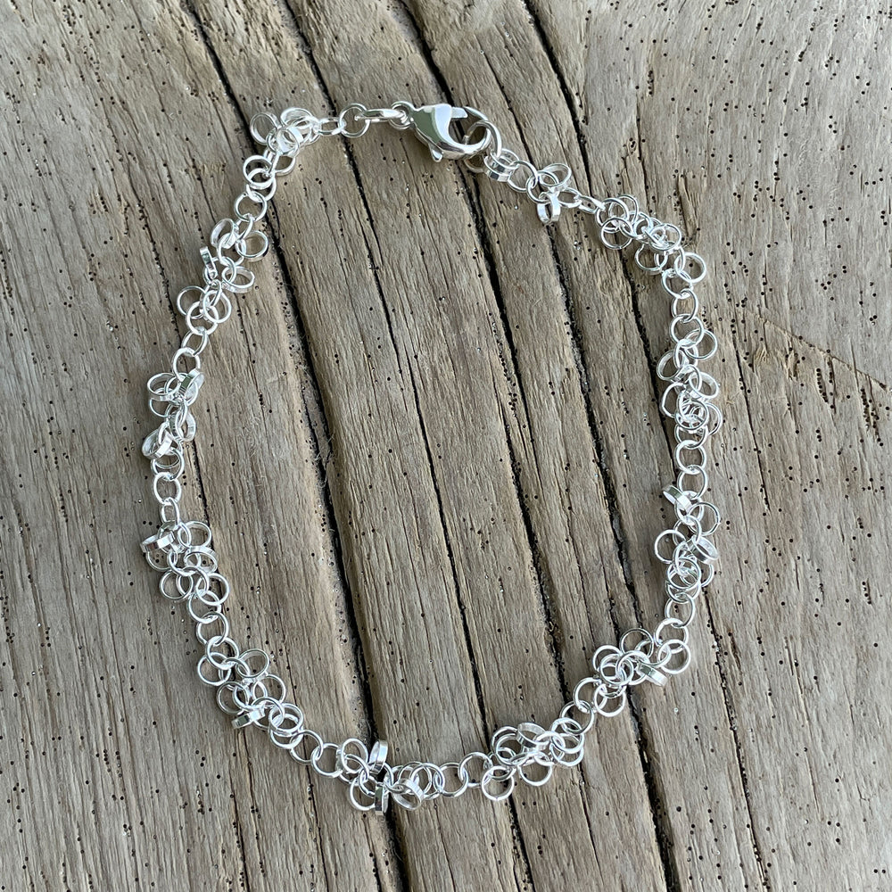 
                      
                        Sterling Silver Chain Bracelet with Alternating Extra Links
                      
                    