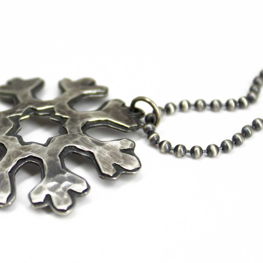 
                      
                        Handmade Sterling Silver Snowflake Necklace
                      
                    