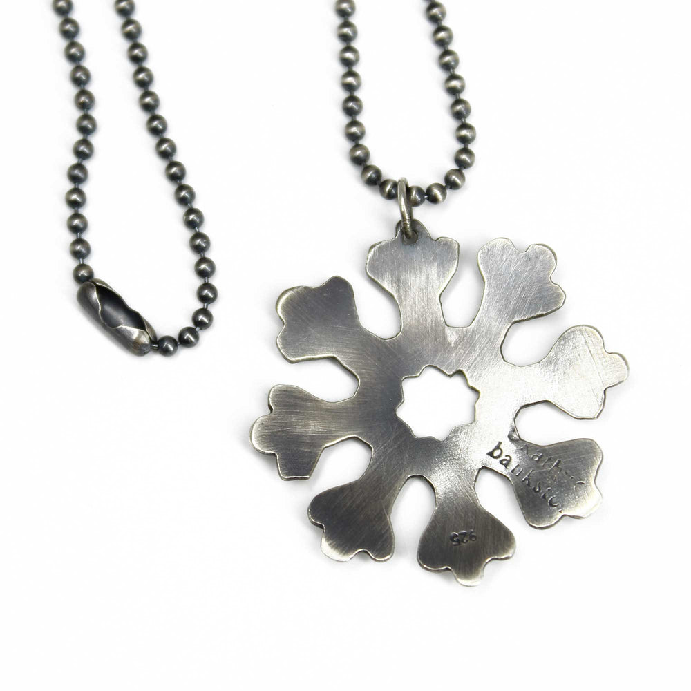 
                      
                        Handmade Sterling Silver Snowflake Necklace
                      
                    