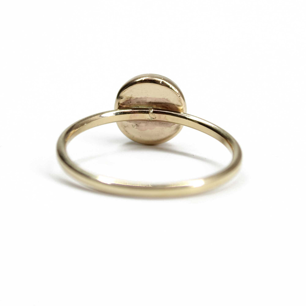 
                      
                        8mm Vesuvianite Ring in Yellow Gold FIll, Size 8 US Green Idocrase Gemstone Ring
                      
                    
