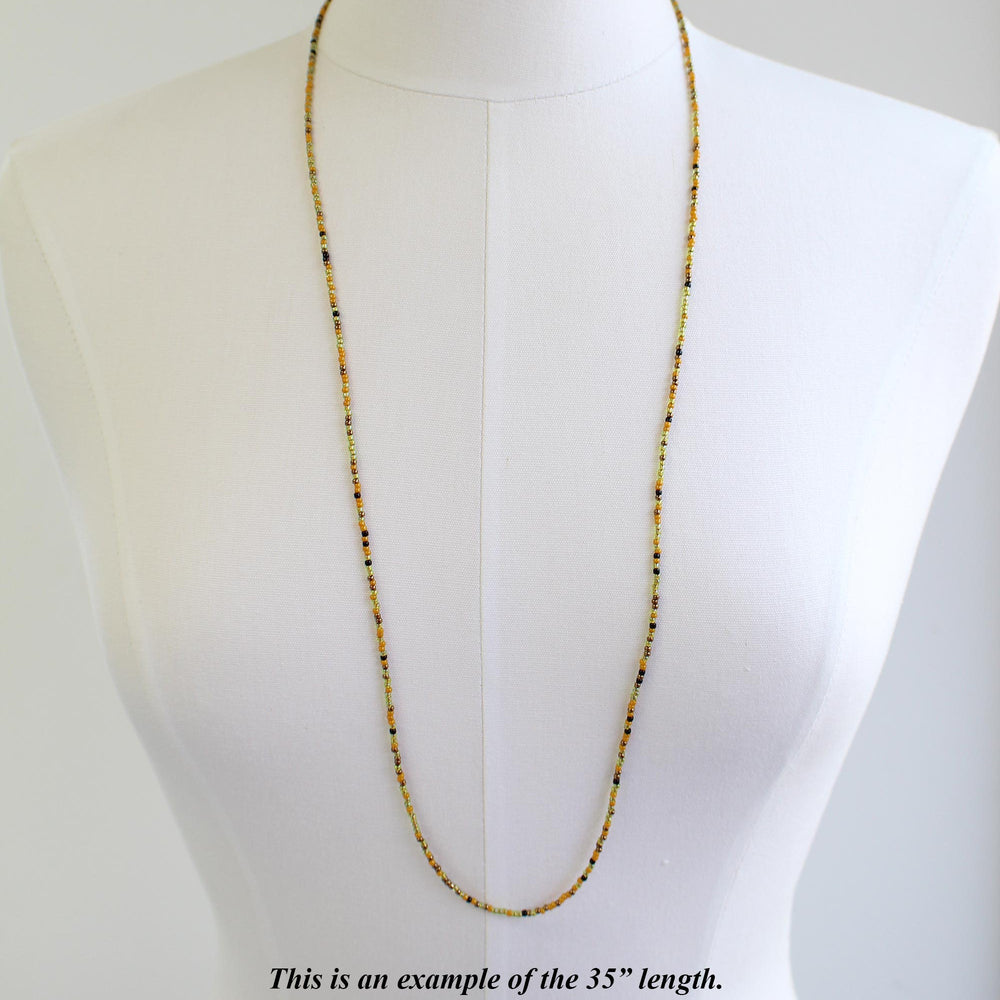 
                      
                        Mustard Black Gold Seed Bead Necklace
                      
                    