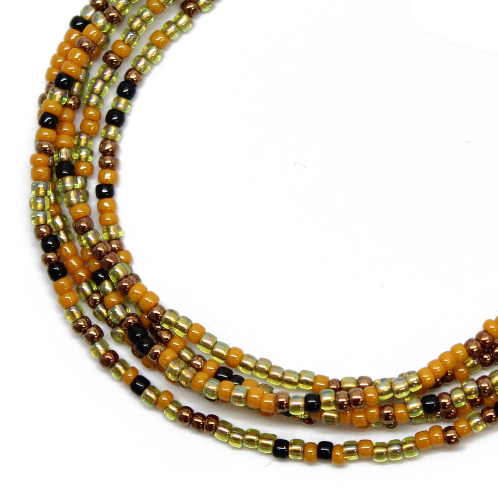 
                      
                        Mustard Black Gold Seed Bead Necklace
                      
                    