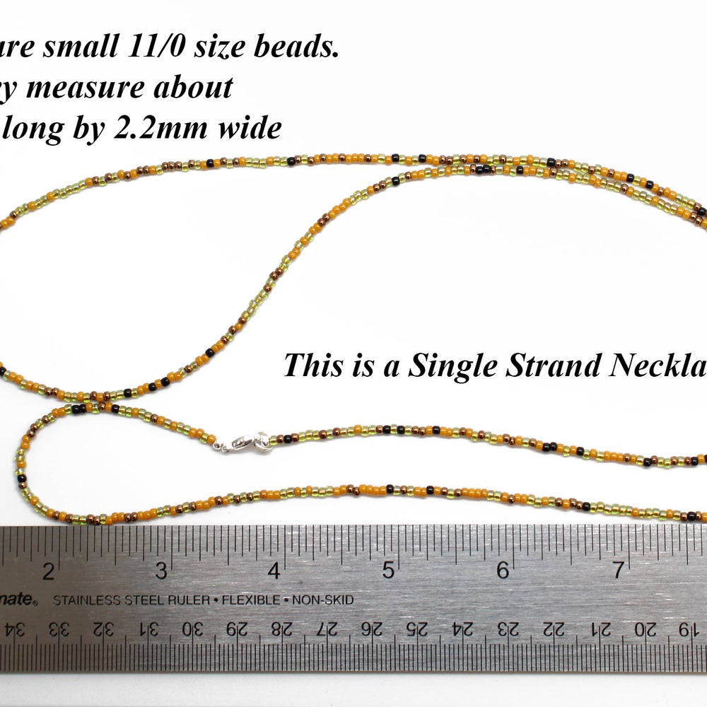 
                      
                        Mustard Black Gold Seed Bead Necklace
                      
                    