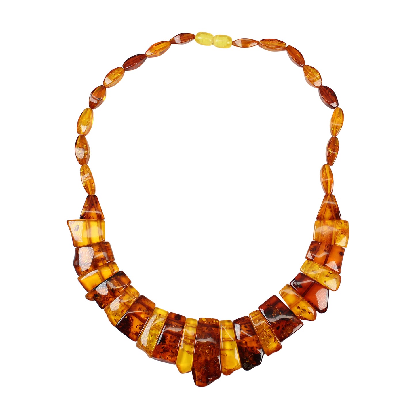 Vintage Genuine Baltic Amber Graduated Necklace 18”
