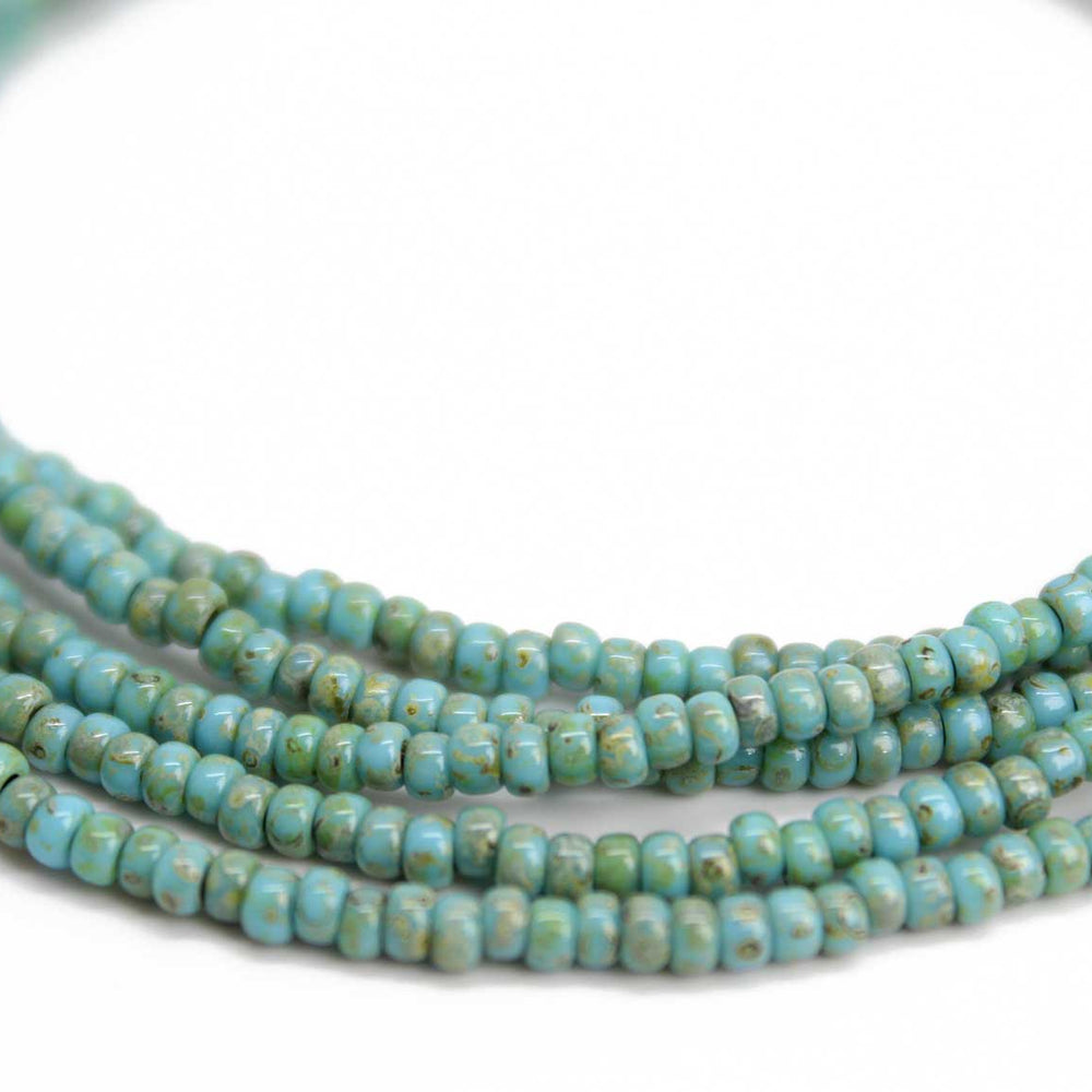 
                      
                        Turquoise Blue Picasso Seed Bead Necklace
                      
                    