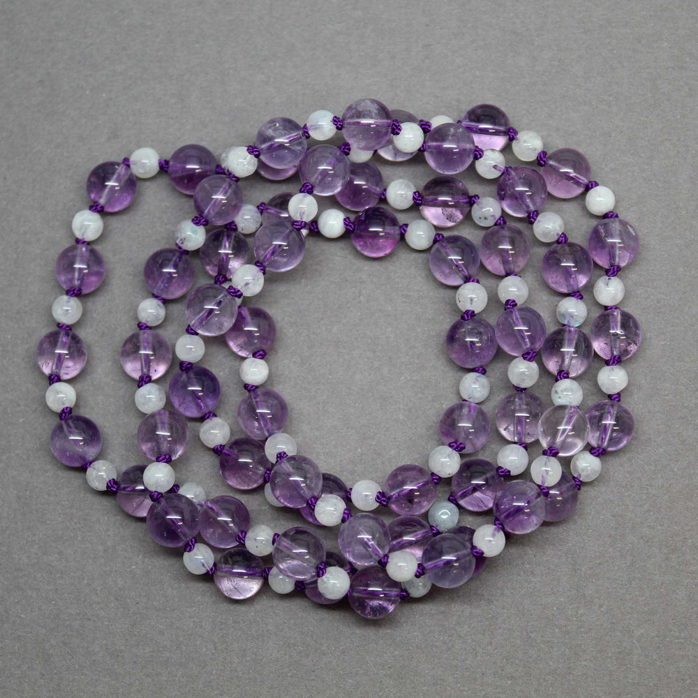 
                      
                        Amethyst and Moonstone Bead Necklace
                      
                    