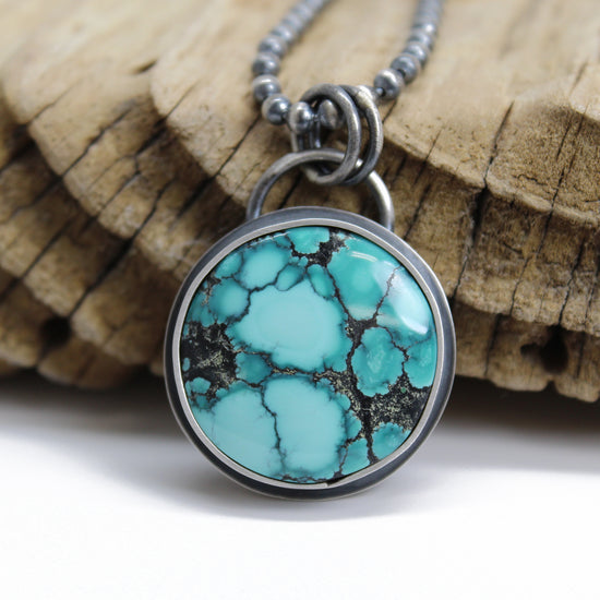 Yungai Turquoise Pendant in Sterling Silver