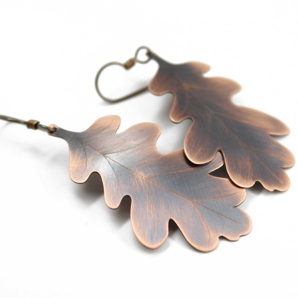 
                      
                        Copper Oak Leaf Earrings
                      
                    