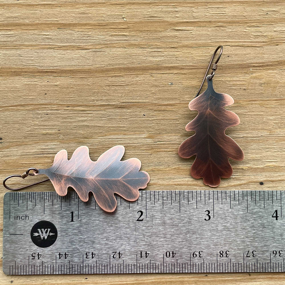 
                      
                        Copper Oak Leaf Earrings
                      
                    