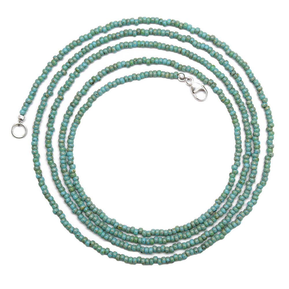 
                      
                        Turquoise Blue Picasso Seed Bead Necklace
                      
                    