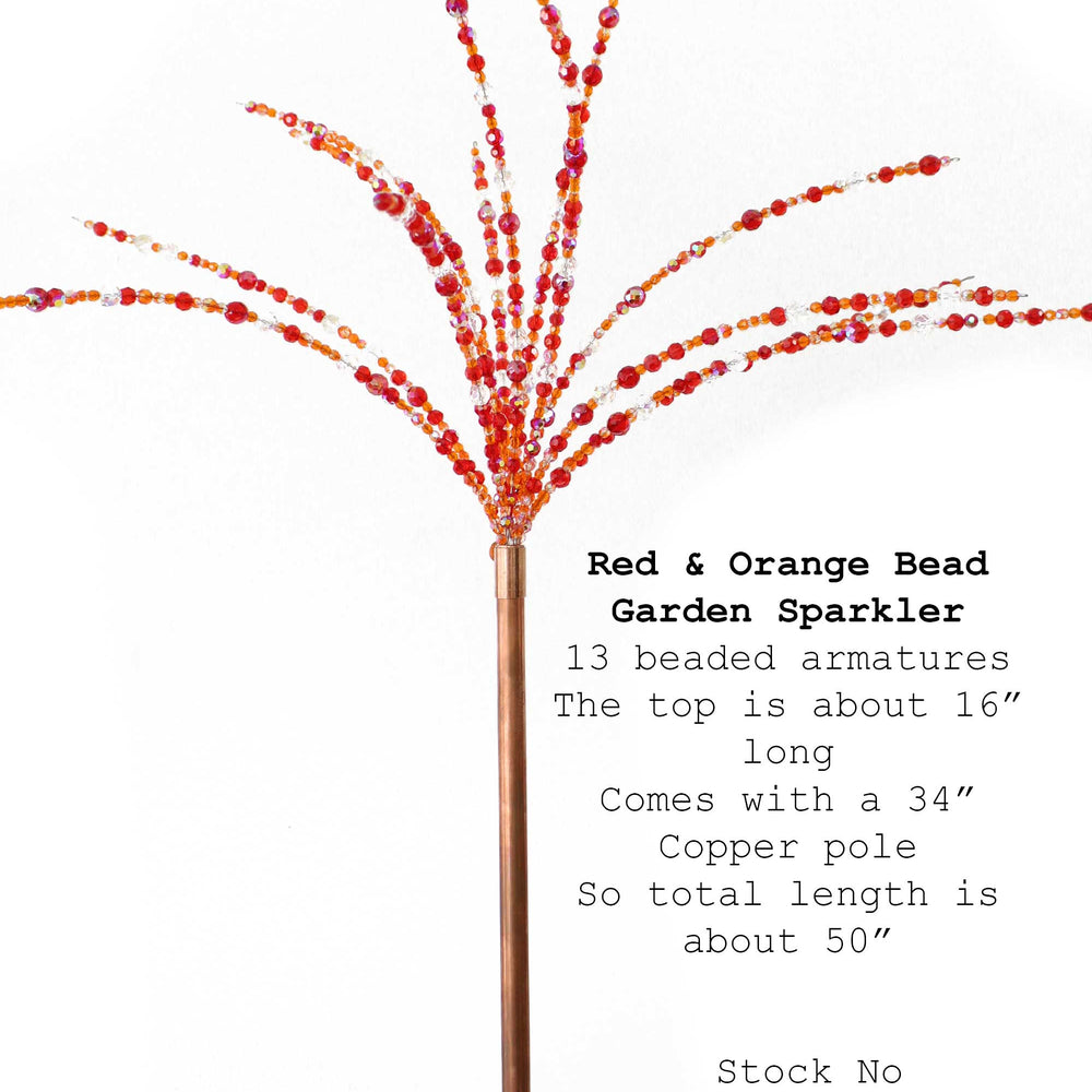 
                      
                        Red and Orange Crystal Bead Garden Sparkler
                      
                    