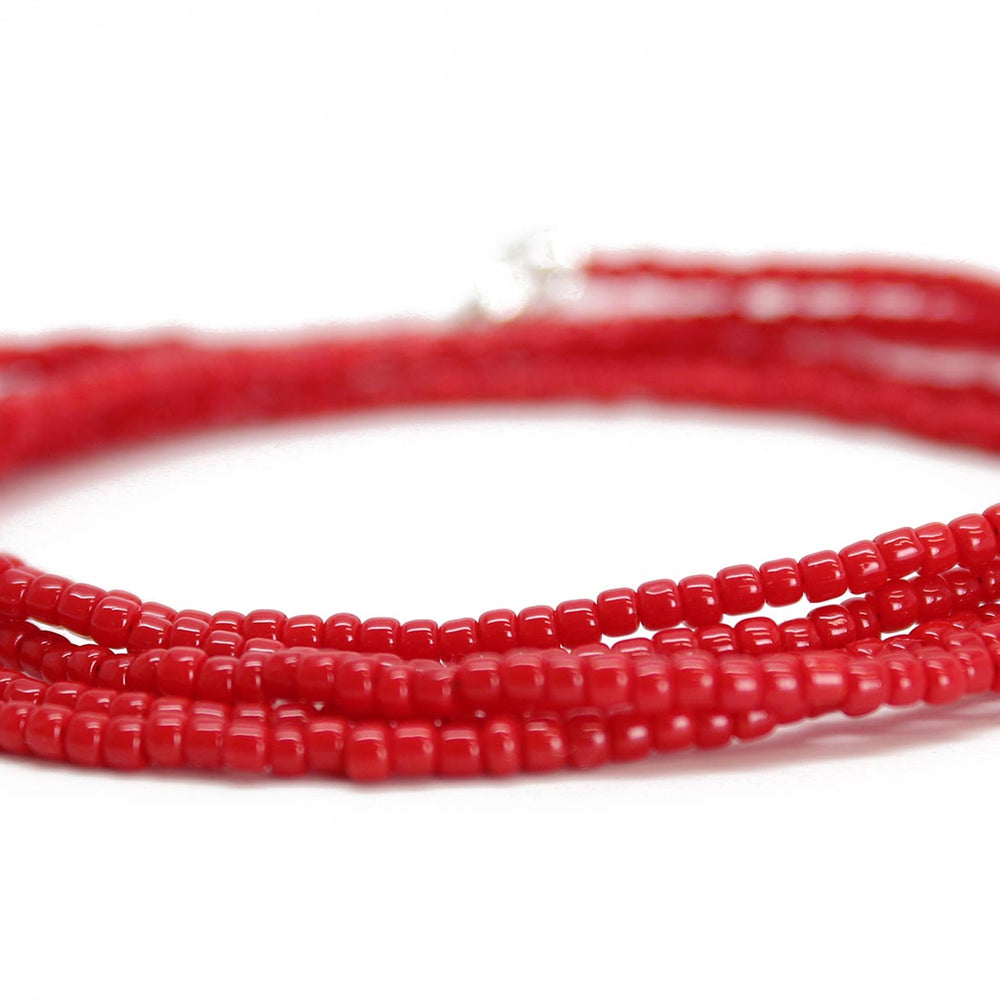 
                      
                        Pepper Red Seed Bead Necklace
                      
                    