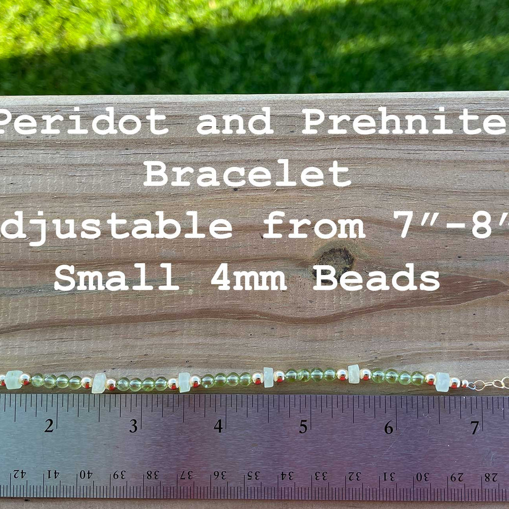 
                      
                        Peridot and Prehnite Bracelet 
                      
                    