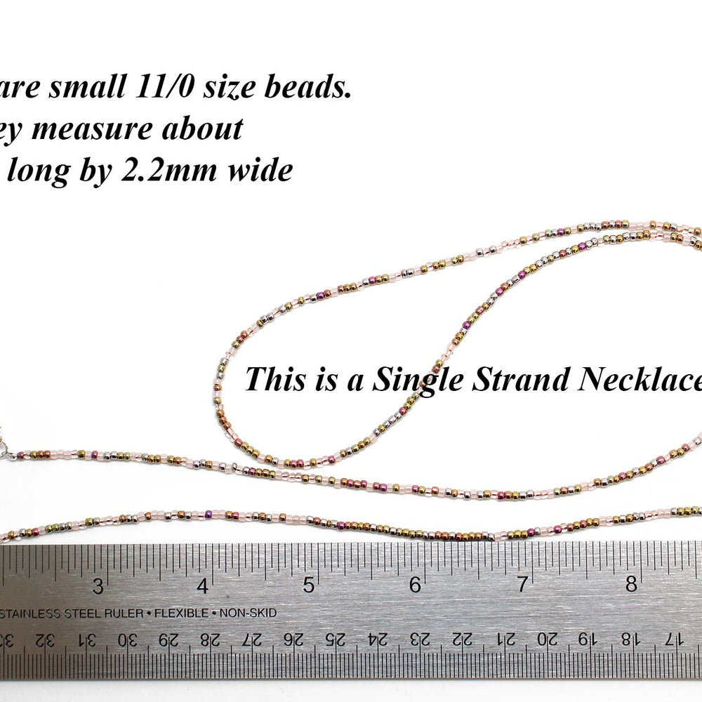 
                      
                        Thin Pink Gold Seed Bead Necklace
                      
                    