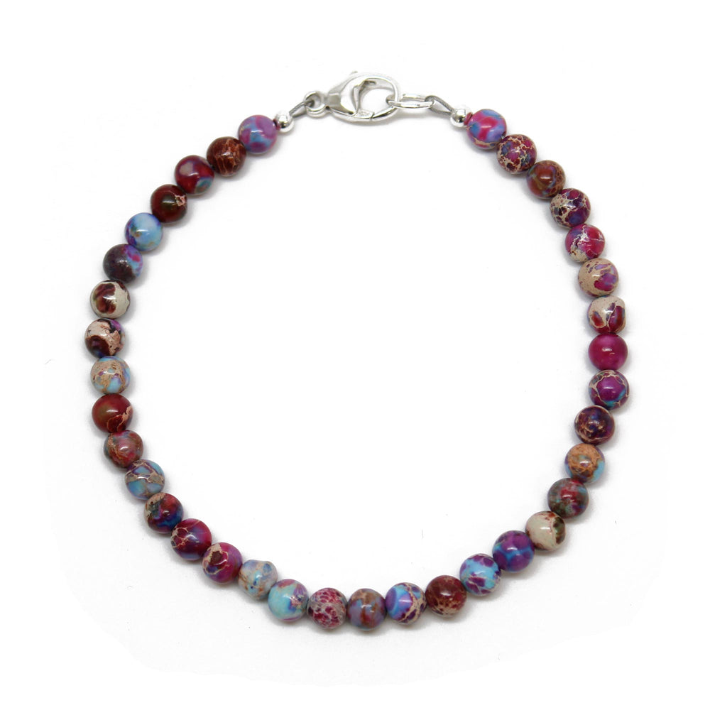 Rainbow Sea Sediment Jasper Bracelet