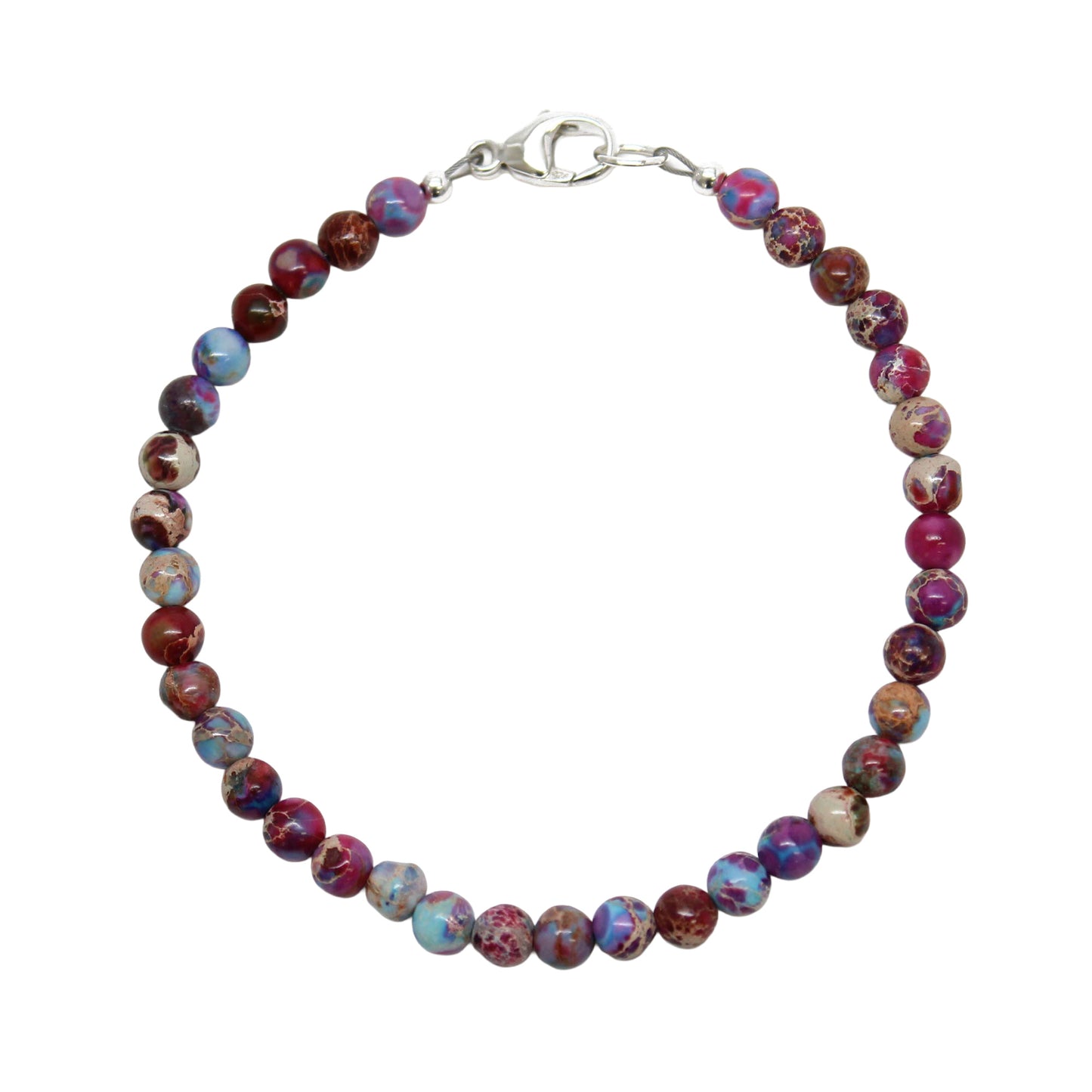 rainbow sea sediment jasper bracelet