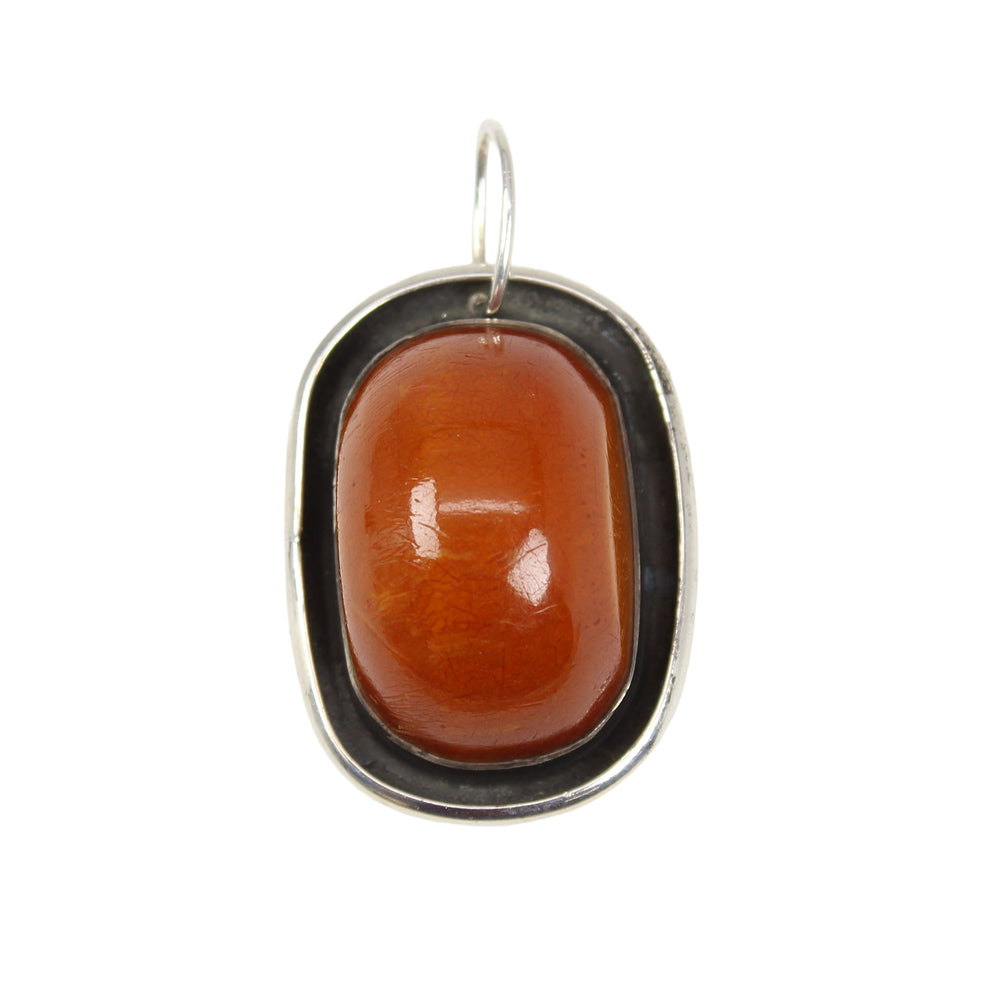 
                      
                        Vintage Rebecca Collins Amber Sterling Silver Pendant
                      
                    