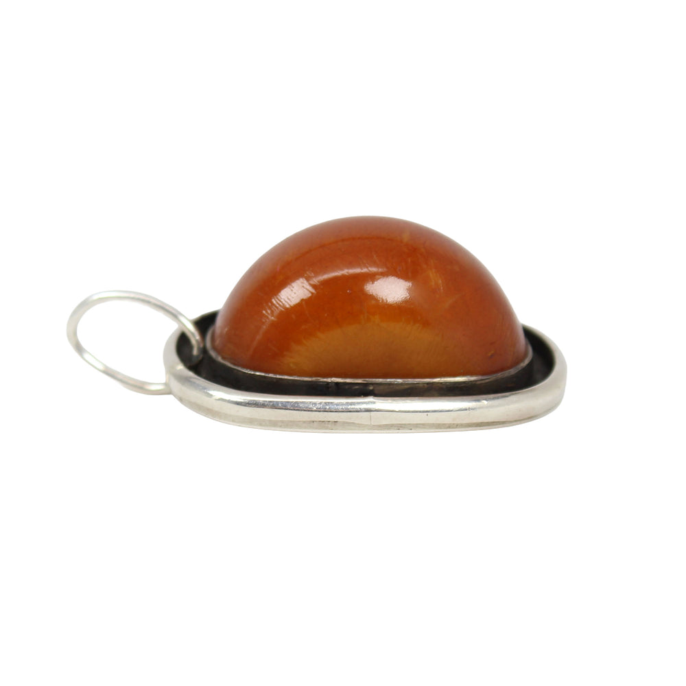 
                      
                        Vintage Rebecca Collins Amber Sterling Silver Pendant
                      
                    