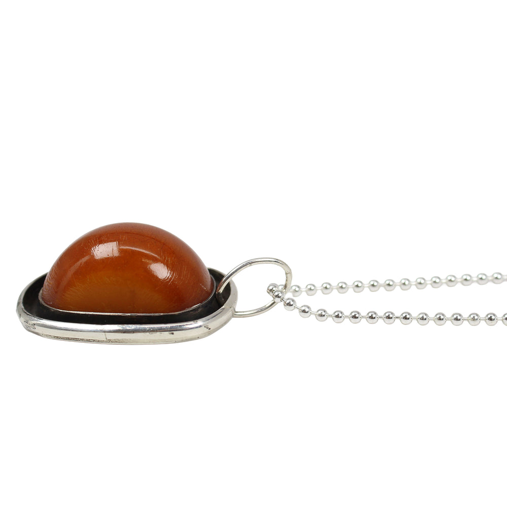 
                      
                        Vintage Rebecca Collins Amber Sterling Silver Pendant
                      
                    