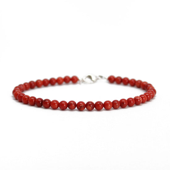 Amazon.com: Natural Red Coral 6mm Round Shape Smooth Beaded 7 inch  Stretchable Bracelet for Men/Women. Gifts for him/her.: Clothing, Shoes &  Jewelry