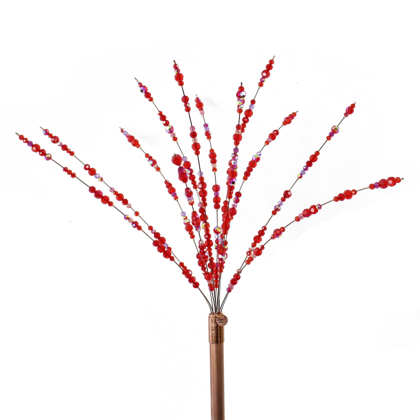 Red Crystal Bead Garden Sparkler