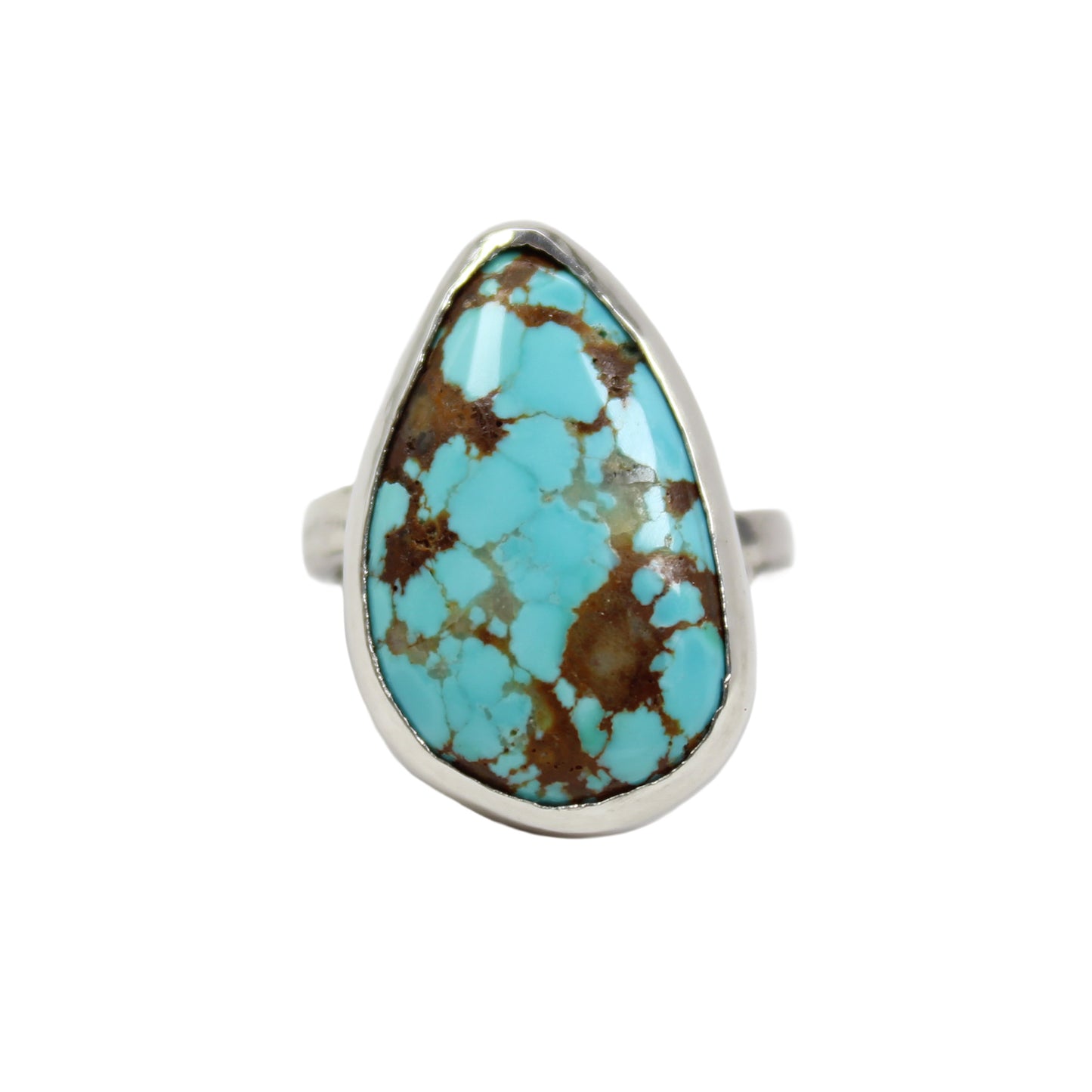 Handmade Sky Blue Royston Turquoise Sterling Silver Ring 8.5 US