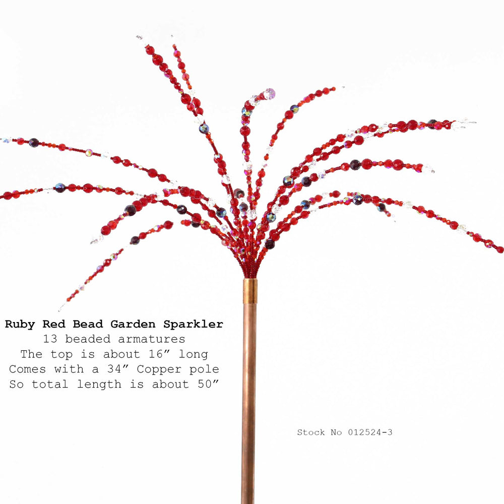 
                      
                        Ruby Red Crystal Bead Garden Sparkler
                      
                    