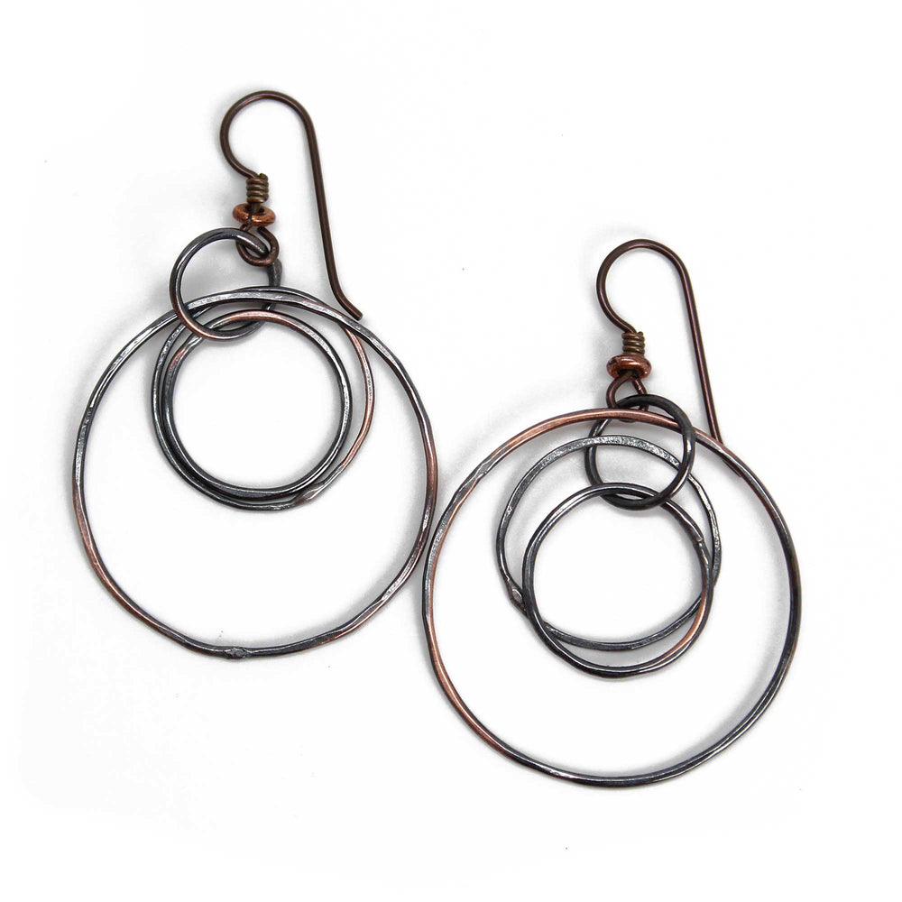 
                      
                        Handmade Rustic Copper Hoop Earrings
                      
                    