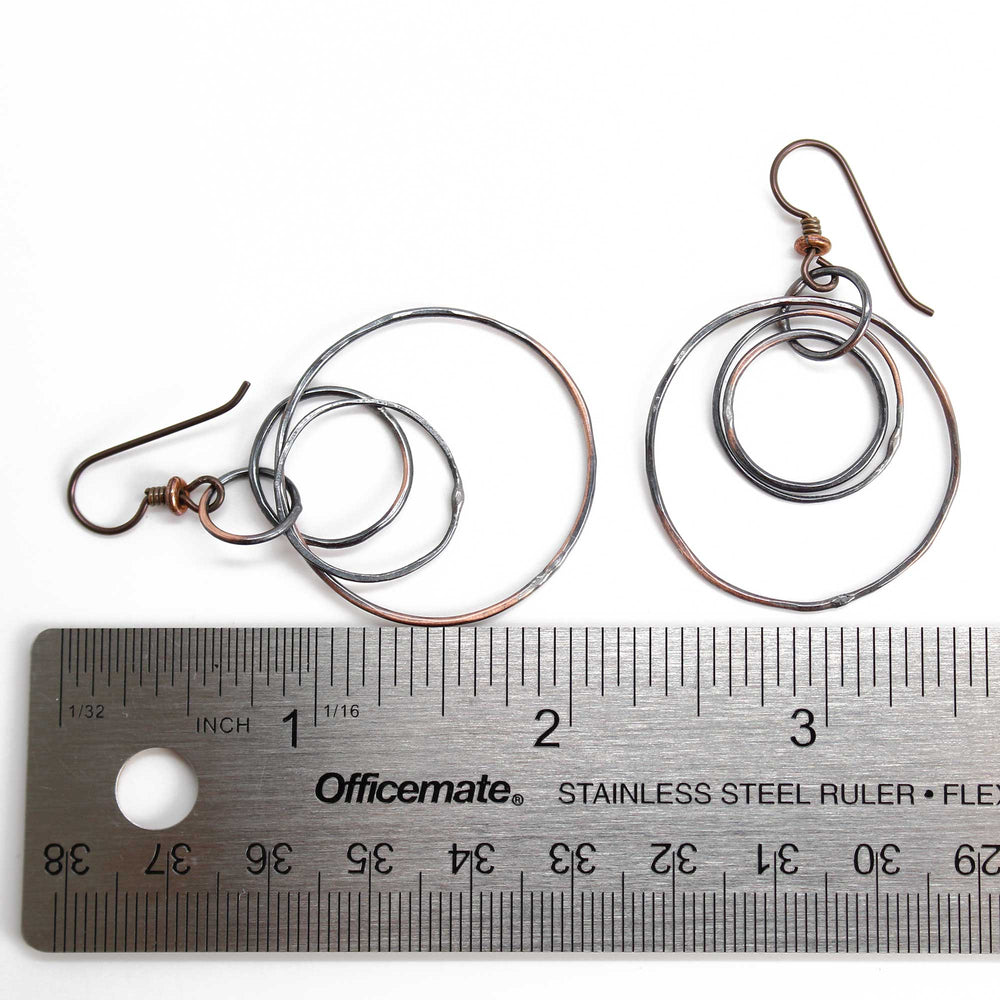 
                      
                        Handmade Rustic Copper Hoop Earrings
                      
                    