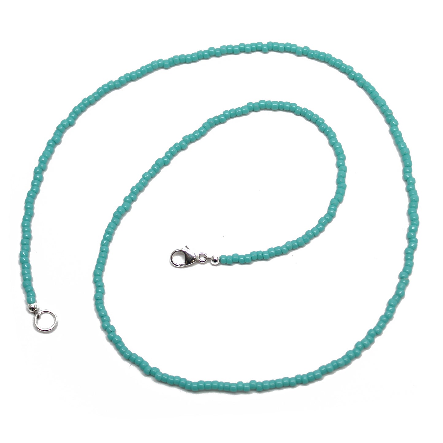 Thin Turquoise Bead Necklace