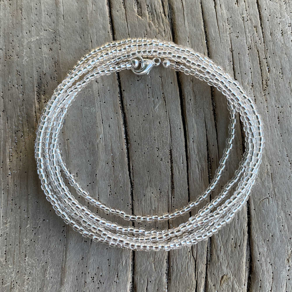 
                      
                        Silver Lined Crystal Seed Bead Necklace
                      
                    