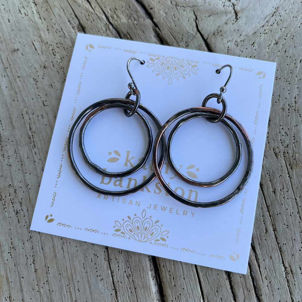 
                      
                        Copper Double Hoop Earrings by Kathy Bankston
                      
                    