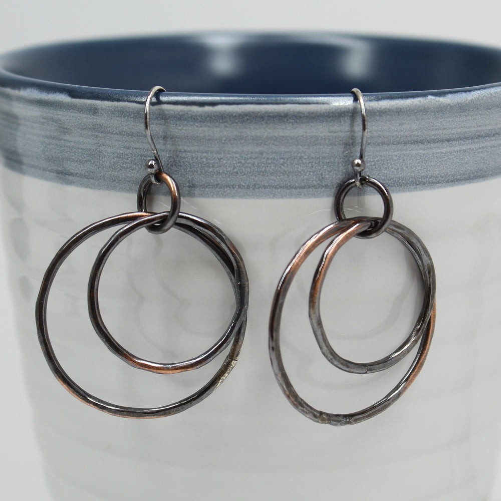 
                      
                        Rustic Antiqued Copper Hoop Earrings

                      
                    